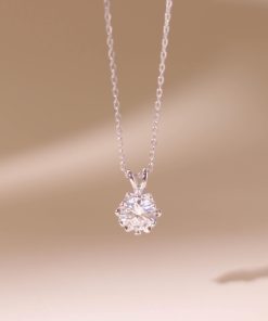 DÂY CHUYỀN BẠC NỮ ĐÍNH ĐÁ MOISSANITE CAO CẤP LAVESTA – SANG TRỌNG, ĐẲNG CẤP & TINH TẾ