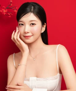 Bông tai nữ Moissanite 6 ly bạc xi bạch kim