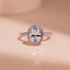 Nhẫn bạc Moissanite KC173 sang trọng