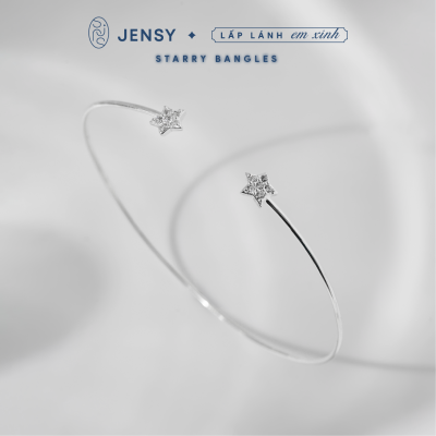 Lắc Tay Nữ Chữ C Bạc S925 JENSY Starry LTARS0900